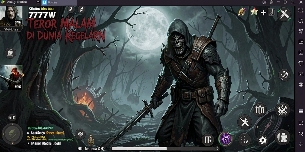 Tangkapan layar dari gameplay Horror yang mengerikan di 7777W.