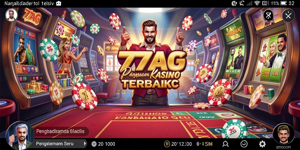 Tampilan gameplay menarik dari 77AG yang penuh aksi Kasino.