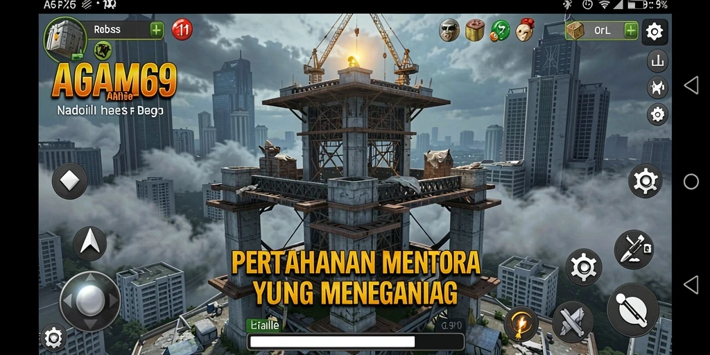 Tampilan gameplay AGAM69 yang mendebarkan dalam Tower Defense.