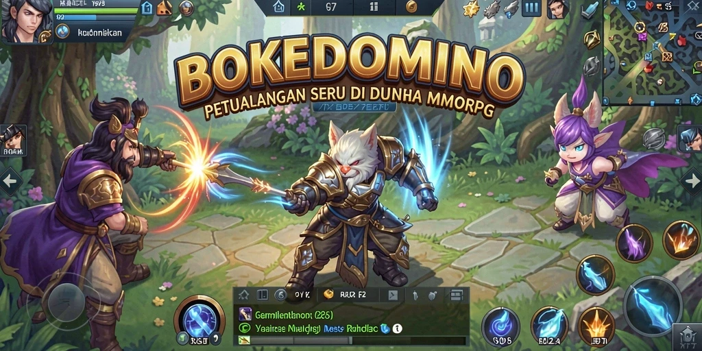 Tampilan gameplay BOKEDOMINO yang menarik dan interaktif.