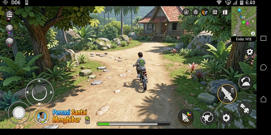 Tampilan gameplay seru dan menenangkan dari D06.