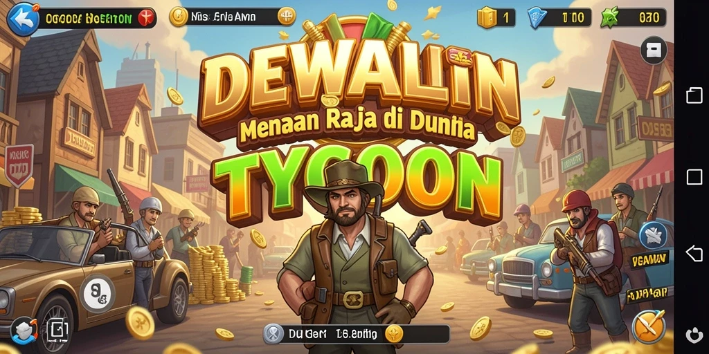 Screenshot DEWALIN menampilkan momen seru dalam gameplay Tycoon.