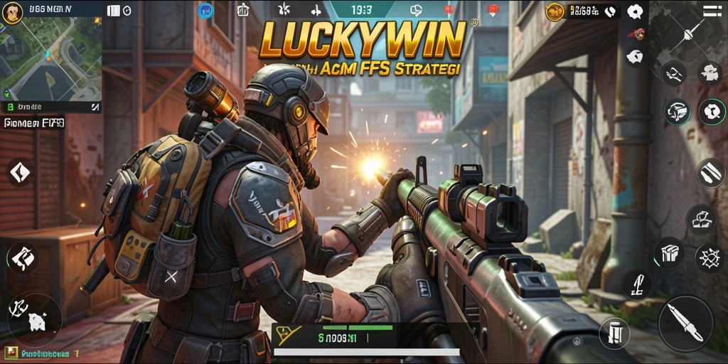 Tangkapan layar gameplay LUCKYWIN menunjukkan aksi tembak-menembak yang mendebarkan.
