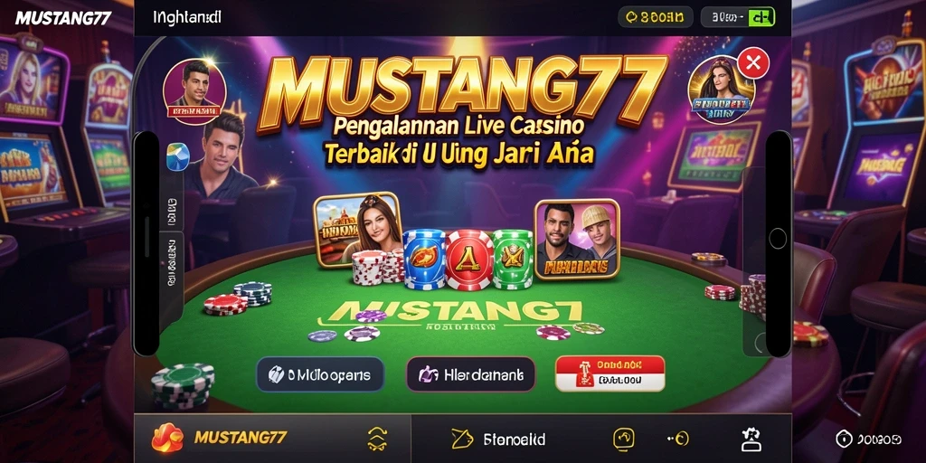 Tampilan Live Casino MUSTANG77 yang menarik dan interaktif.