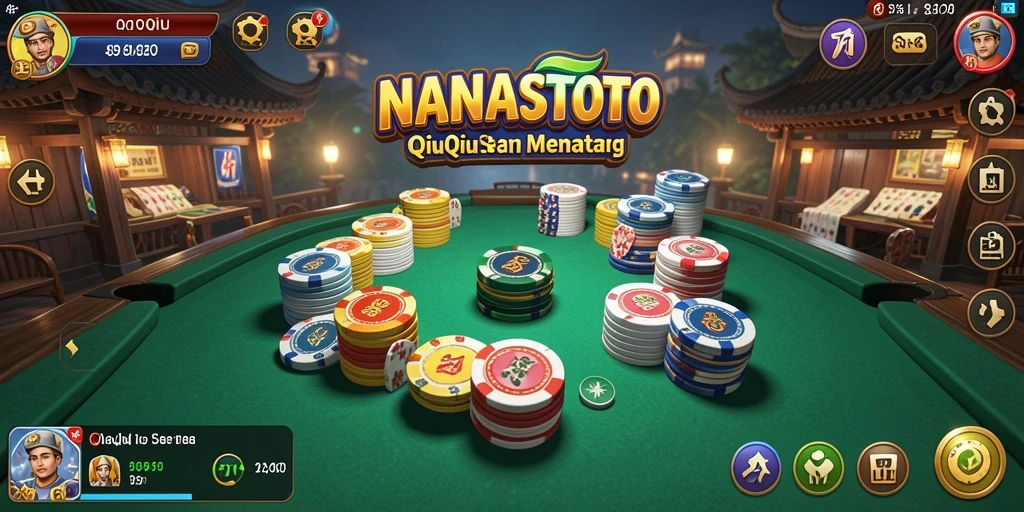 Tampilan gameplay QiuQiu yang menarik di NANASTOTO.