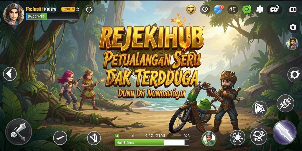 Tampilan gameplay REJEKIHUB yang penuh aksi petualangan.
