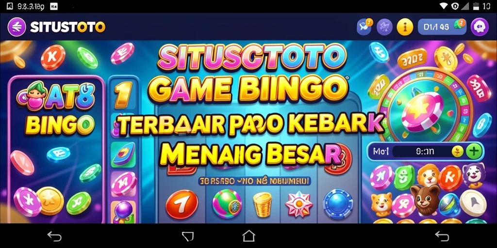 Tampilan gameplay Bingo di SITUSTOTO yang seru dan interaktif.